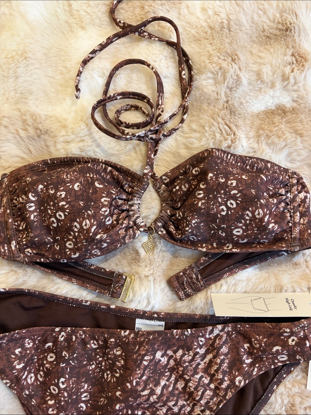 Bikini Bundle size medium new with tags no boundaries brown and orange - Picture 10 of 11